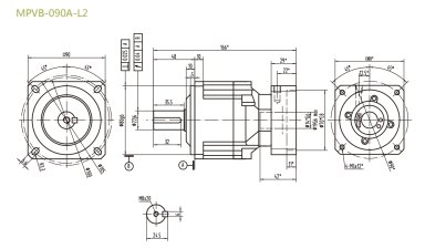 MPVB090AL2行星減速機(jī)結(jié)構(gòu)緊湊噪音低