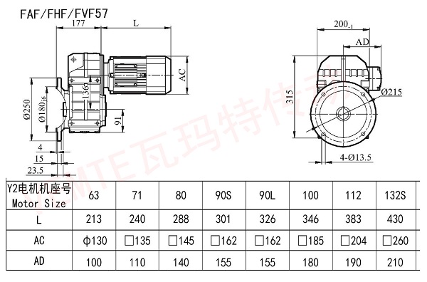 FAF FHF FVF 57減速機(jī)圖紙 FAF FHF FVF 57減速機(jī)圖紙